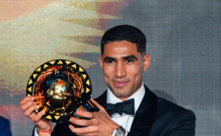 Morocco’s Achraf Hakimi crowned African player of the year