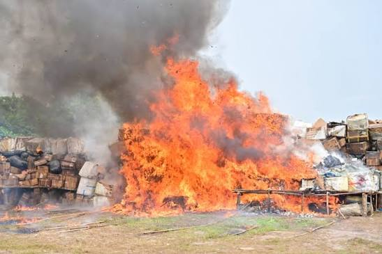 Nigerian agency destroys N301bn worth of illicit drugs in Lagos