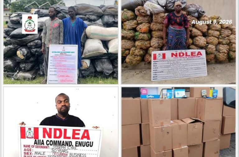 Nigeria: 3 tonnes of drugs seized in one week