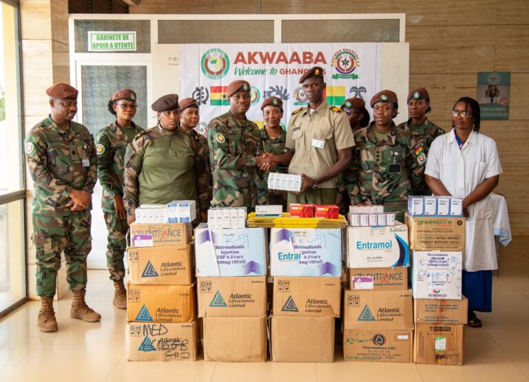 Ghana Company 5 ESSMGB donates to Guinea-Bissau Military Hospital